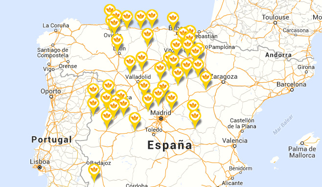 mapa distribuidores